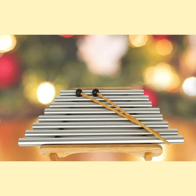 Woodstock Wind Chimes Signature Collection, Pipedream, 11'' Silver Wind Chime PDN 1 Woodstock Wind Chimes Signature Collection, Pipedream, 11'' Silver Wind Chime PDN