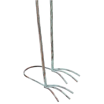 Sunnydaze Decor Sunnydaze Patina Crane Metal Outdoor Detailed Garden Statue - Brown/Blue - 2pc 4 Sunnydaze Decor Sunnydaze Patina Crane Metal Outdoor Detailed Garden Statue - Brown/Blue - 2pc - Image 4