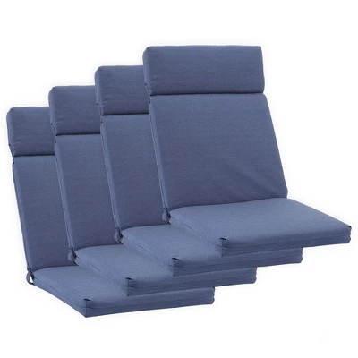 Aoodor Reversible Design High Back Chair Cushions Set Of 4 3 Aoodor Reversible Design High Back Chair Cushions Set Of 4 - Image 3