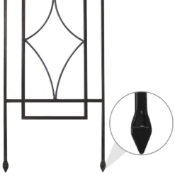 Sunnydaze Decorative Steel Metal Chic Diamonds Design Garden Trellis - Black - 2-Pack 8 Sunnydaze Decorative Steel Metal Chic Diamonds Design Garden Trellis - Black - 2-Pack -Garden Furniture Store GUEST 95a49bf6 1fe0 459e aa29 49b4c90d9d93