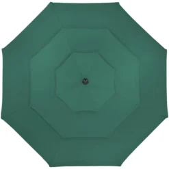 Northlight 9.75ft Outdoor Patio Market Umbrella With Hand Crank And Tilt, Green