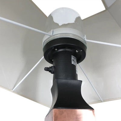 Sunnydaze Decor Sunnydaze Contemporary Natural Slate With Copper Trim And Fabric Cream Shade Accent Indoor/Outdoor Weather-Resistant Table Lamp 2 Sunnydaze Decor Sunnydaze Contemporary Natural Slate With Copper Trim And Fabric Cream Shade Accent Indoor/Outdoor Weather-Resistant Table Lamp - Image 2