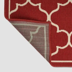 Thornhill Geometric Outdoor Rug Red/Ivory - Christopher Knight Home -Garden Furniture Store GUEST 99927807 7214 4581 9bf8 c3be2e53f07a