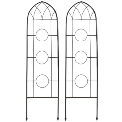 Sunnydaze Decor Sunnydaze 2-Piece Arched Climbing Plants Wall Trellis With Flower Pot Supports 14 Sunnydaze Decor Sunnydaze 2-Piece Arched Climbing Plants Wall Trellis With Flower Pot Supports -Garden Furniture Store GUEST 9a130011 2267 42bb 9cc4 800613fcf1af