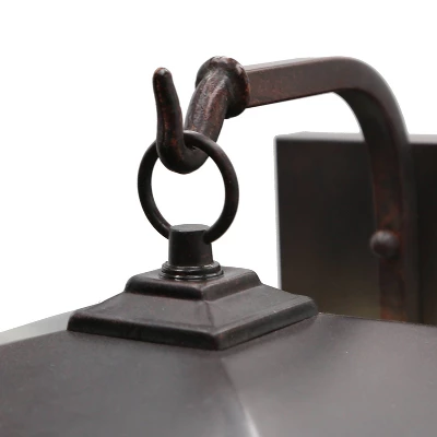 11.75" 1-Light Prairie Craftsman Outdoor Wall Lantern Sconce Oil Rubbed Bronze - River Of Goods 6 11.75" 1-Light Prairie Craftsman Outdoor Wall Lantern Sconce Oil Rubbed Bronze - River Of Goods - Image 6