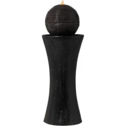 John Timberland Dark Sphere Modern Zen Bubbler Pillar Outdoor Floor Water Fountain With LED Light 30" For Yard Garden Patio Home Deck Porch Exterior 9 John Timberland Dark Sphere Modern Zen Bubbler Pillar Outdoor Floor Water Fountain With LED Light 30" For Yard Garden Patio Home Deck Porch Exterior -Garden Furniture Store GUEST 9a711b38 5f6b 43ca 95fc c4fb52838f37