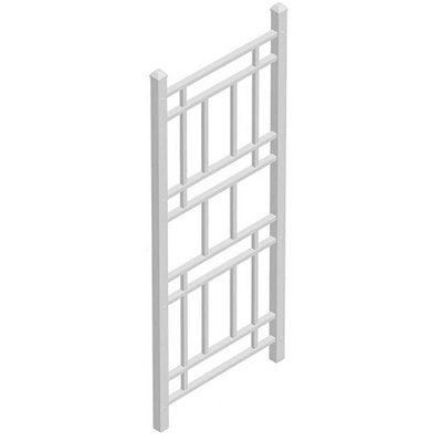 75" Wellington Vinyl Trellis - White - Dura-Trel 1 75" Wellington Vinyl Trellis - White - Dura-Trel