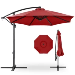 Best Choice Products 10ft Offset Hanging Outdoor Market Patio Umbrella W/ Easy Tilt Adjustment -Garden Furniture Store GUEST 9d132af3 119c 4a5e 8032 23bf974a53c2
