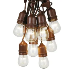 Novelty Lights Edison Outdoor String Lights With 25 Suspended Sockets Brown Wire 37.5 Feet 13 Novelty Lights Edison Outdoor String Lights With 25 Suspended Sockets Brown Wire 37.5 Feet -Garden Furniture Store GUEST 9df2c9de caf2 42d5 a68b d51298a71747