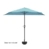 Nature Spring Half Canopy Patio Umbrella - 9', Blue