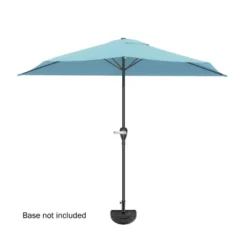Nature Spring Half Canopy Patio Umbrella - 9', Blue