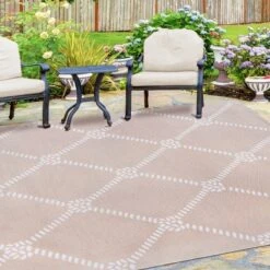 Modern Coastal Diamond Lattice Indoor Outdoor Area Rug By Blue Nile Mills -Garden Furniture Store GUEST a5291a2e 5455 4f7a 9d50 0d4a0cb4049f