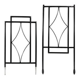 Sunnydaze Decor Sunnydaze Contemporary Metal Wire Garden Trellis For Climbing Plants And Flowers - 30" H - Black - 2-Pack -Garden Furniture Store GUEST a780af4b 247b 47a6 8c02 22bcdd201306