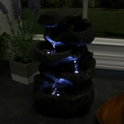 Sunnydaze Decor Sunnydaze Indoor Home Decorative Relaxing Stacked Rocks Tabletop Water Fountain With LED Lights - 10" 15 Sunnydaze Decor Sunnydaze Indoor Home Decorative Relaxing Stacked Rocks Tabletop Water Fountain With LED Lights - 10" -Garden Furniture Store GUEST a7bded79 1fef 4fb2 917e 63802306902b