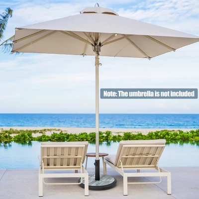 Costway 19'' Patio 35 LBS Round Umbrella Base Stand Holder 1.4''-1.9'' Market Table Outdoor 3 Costway 19'' Patio 35 LBS Round Umbrella Base Stand Holder 1.4''-1.9'' Market Table Outdoor - Image 3