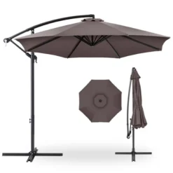 Best Choice Products 10ft Offset Hanging Outdoor Market Patio Umbrella W/ Easy Tilt Adjustment -Garden Furniture Store GUEST a8079441 6276 4412 a154 6bf14b101dd8