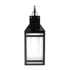 Solar Portable Hanging Outdoor Lantern With Hanger And Flame/Still Light Black - Techko Maid 11 Solar Portable Hanging Outdoor Lantern With Hanger And Flame/Still Light Black - Techko Maid -Garden Furniture Store GUEST aadca30b bcee 4a6c 8214 ffd563effc79