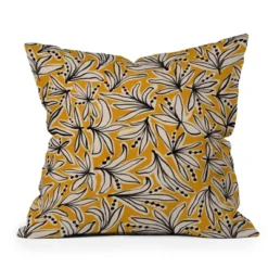 Alisa Galitsyna Lily Flower Outdoor Throw Pillow Yellow - Deny Designs -Garden Furniture Store GUEST ab8a8c83 82a7 4736 824b 4d7262187ca4