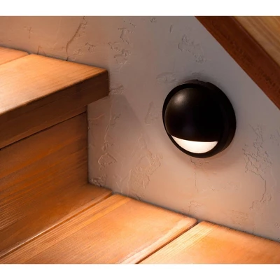 Kichler 4" High Half Moon Bronze 3000K LED Deck Light 2 Kichler 4" High Half Moon Bronze 3000K LED Deck Light - Image 2