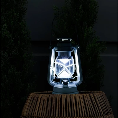 Indoor/Outdoor Hurricane Lantern With LED Lights And Timer Cool White - Alpine Corporation 5 Indoor/Outdoor Hurricane Lantern With LED Lights And Timer Cool White - Alpine Corporation - Image 5