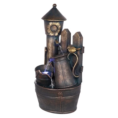 Design Toscano Backyard Buckets Of Fun Cascading Waterfall Garden Fountain 2 Design Toscano Backyard Buckets Of Fun Cascading Waterfall Garden Fountain - Image 2