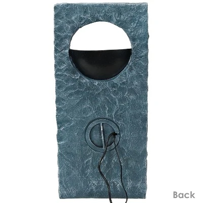 Sunnydaze Decor Sunnydaze Peaceful Rain Electric Outdoor Water Fountain - 31.75" H - Gray And Black 7 Sunnydaze Decor Sunnydaze Peaceful Rain Electric Outdoor Water Fountain - 31.75" H - Gray And Black - Image 7