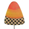 Halloween Elegant Candy Corn Stakes - Three Garden Stakes 28.5 Inches - Autumn - F22035 - Metal - Orange