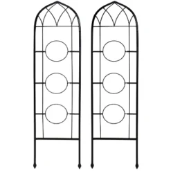 Sunnydaze Decor Sunnydaze 2-Piece Arched Climbing Plants Wall Trellis With Flower Pot Supports 15 Sunnydaze Decor Sunnydaze 2-Piece Arched Climbing Plants Wall Trellis With Flower Pot Supports -Garden Furniture Store GUEST b3af8a05 162e 498b 90a4 c44d862f7df5