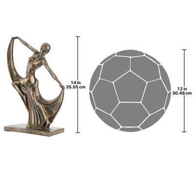 Design Toscano Mistress Of The Dance Art Deco Statue 5 Design Toscano Mistress Of The Dance Art Deco Statue - Image 5