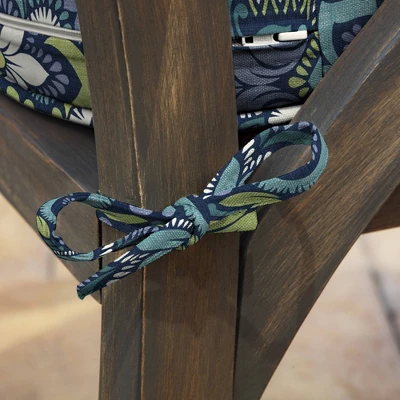 19" X 20" ProFoam Outdoor Rounded Back Seat Cushion Aurora Blue Damask - Arden Selections 7 19" X 20" ProFoam Outdoor Rounded Back Seat Cushion Aurora Blue Damask - Arden Selections - Image 7