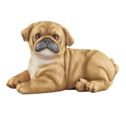 Collections Etc Hand-Painted Realistic Pug Puppy Outdoor Statue -Garden Furniture Store GUEST bab4da1e d668 40f7 8254 79526d97504a