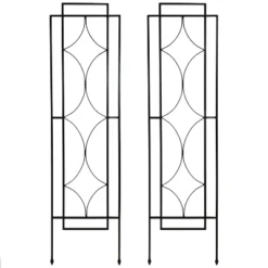 Sunnydaze Decorative Steel Metal Chic Diamonds Design Garden Trellis - Black - 2-Pack 11 Sunnydaze Decorative Steel Metal Chic Diamonds Design Garden Trellis - Black - 2-Pack -Garden Furniture Store GUEST bca51ffa d0a2 49ed 93db edbf7b69077d