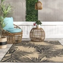 NuLOOM Kasia Areca Palm Indoor/Outdoor Patio Area Rug 15 NuLOOM Kasia Areca Palm Indoor/Outdoor Patio Area Rug -Garden Furniture Store GUEST be258c40 8c22 4019 b906 77632d98fcd8
