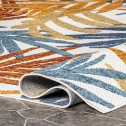 NuLOOM Flor Multi Tropical Leaves Indoor/Outdoor Patio Area Rug -Garden Furniture Store GUEST be446b9b e89a 4529 ba06 d88ca600aa90