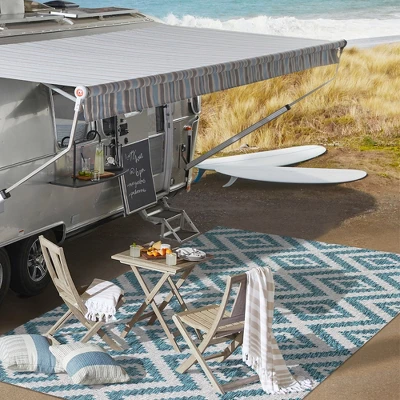 Sintra Diamond Indoor/Outdoor Area Rug - JONATHAN Y 7 Sintra Diamond Indoor/Outdoor Area Rug - JONATHAN Y - Image 7