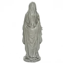 LuxenHome 30.5" H Virgin Mary Indoor Outdoor Statue Garden Statues, Gray Or Ivory -Garden Furniture Store GUEST c07f7c52 2e73 4ef3 831f 1133b8480755