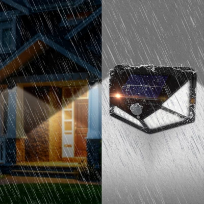 Dartwood Outdoor Solar Lights With Motion Sensor - 100 LED 450 Lumens Bright Weatherproof Wall Spotlight For Gardens Porches Walkways Patio (4-8 Pack) 2 Dartwood Outdoor Solar Lights With Motion Sensor - 100 LED 450 Lumens Bright Weatherproof Wall Spotlight For Gardens Porches Walkways Patio (4-8 Pack) - Image 2