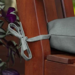 Arden Selections 16" X 41.5" Leala Texture Outdoor Wicker Settee Stone -Garden Furniture Store GUEST c3668def e4b6 4d09 8e02 808cd532c6cb