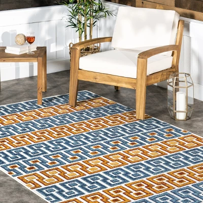 NuLOOM Rochel Mediterranean Indoor/Outdoor Area Rug 8 NuLOOM Rochel Mediterranean Indoor/Outdoor Area Rug - Image 8