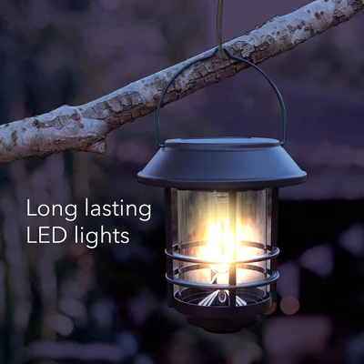 Dartwood Solar Wall Lanterns - Outdoor Mounted Wall Lanterns For Your Yard, Patio, Or Walkway (6 Pack, Black) 1 Dartwood Solar Wall Lanterns - Outdoor Mounted Wall Lanterns For Your Yard, Patio, Or Walkway (6 Pack, Black)