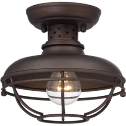 Franklin Iron Works Park Rustic Semi Flush Mount Outdoor Ceiling Light Bronze Caged 7 1/2" For Post Exterior Barn Deck House Porch Yard Patio Home 9 Franklin Iron Works Park Rustic Semi Flush Mount Outdoor Ceiling Light Bronze Caged 7 1/2" For Post Exterior Barn Deck House Porch Yard Patio Home -Garden Furniture Store GUEST c5b06940 4414 4dbe a531 61ab89fb4a1d