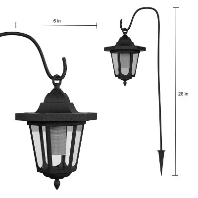 Hanging Solar Coach Lights- 26" Outdoor Lighting With Hanging Hooks For Garden, Path, Landscape, Patio, Driveway, Walkway- Set Of 2 By Nature Spring 1 Hanging Solar Coach Lights- 26" Outdoor Lighting With Hanging Hooks For Garden, Path, Landscape, Patio, Driveway, Walkway- Set Of 2 By Nature Spring