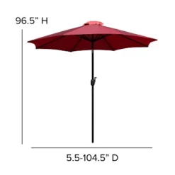 Emma And Oliver 9' Outdoor Patio Umbrella-Crank & Tilt Function - 1.5" Diameter Steel Pole 13 Emma And Oliver 9' Outdoor Patio Umbrella-Crank & Tilt Function - 1.5" Diameter Steel Pole -Garden Furniture Store GUEST c6b62100 c5e9 40d8 8451 bf1175b88e53