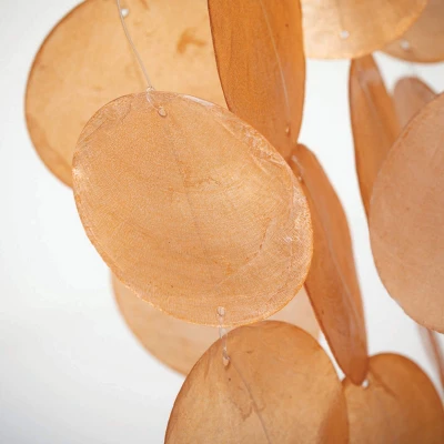 Woodstock Wind Chimes For Outside, Outdoor Decor, Garden And Patio Decor, Capiz Waterfall Wind Chime, 40'' Summer Marigold Wind Chimes (CWSM) 2 Woodstock Wind Chimes For Outside, Outdoor Decor, Garden And Patio Decor, Capiz Waterfall Wind Chime, 40'' Summer Marigold Wind Chimes (CWSM) - Image 2