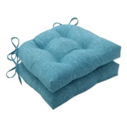 2pk Outdoor Reversible Chair Pad Tory - Pillow Perfect -Garden Furniture Store GUEST ca25687e 90c8 4fe3 aa91 422e3c966e95