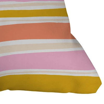 Sunshine Canteen Del Mar Stripes Outdoor Throw Pillow - Deny Designs 1 Sunshine Canteen Del Mar Stripes Outdoor Throw Pillow - Deny Designs