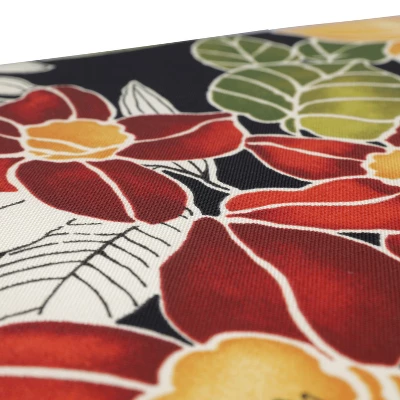 2pc Clemens Noir Outdoor Throw Pillows Black - Pillow Perfect 2 2pc Clemens Noir Outdoor Throw Pillows Black - Pillow Perfect - Image 2