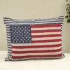Gerson International 24-Inch Long Jacquard Patriotic Flag Throw Pillow