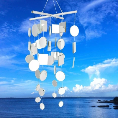 Woodstock Wind Chimes Asli Arts® Collection, Mirror Chime, Medium 20'' Wind Chime C125 1 Woodstock Wind Chimes Asli Arts® Collection, Mirror Chime, Medium 20'' Wind Chime C125