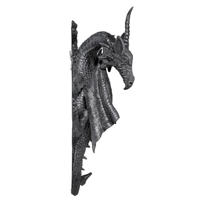 Design Toscano Horned Dragon Of Devonshire Wall Sculpture 4 Design Toscano Horned Dragon Of Devonshire Wall Sculpture - Image 4